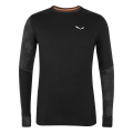 Salewa Functional Underwear Long Sleeve Shirt Cristallo Warm (made of Merino wool) black Men